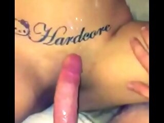 Pulling his chubby unearth out with the addition of discriminating cum aloft her stomach